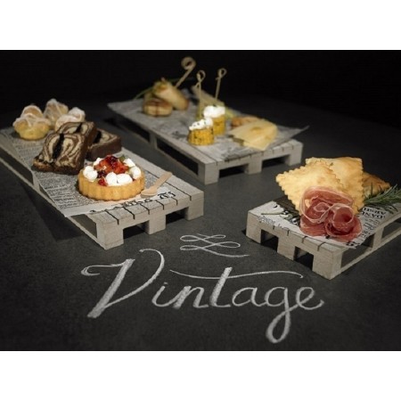 Bancalino in legno bianco decapato cm. 35x20x3,5