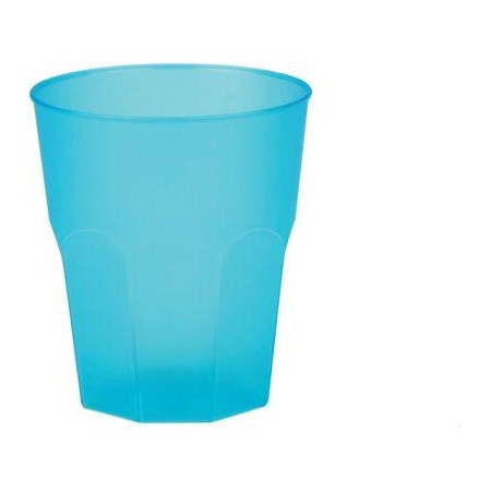 Bicchieri Ottagonali Happy Cocktail PP 350cc Verde acqua - 20 pz