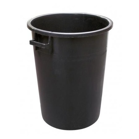 Bidone industriale nero lt.100
