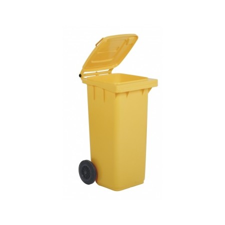 Bidone raccolta diff.giallo+pedale+anello+aste