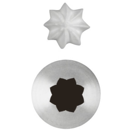 Bocchetta foro stella mm 11-  8 punte