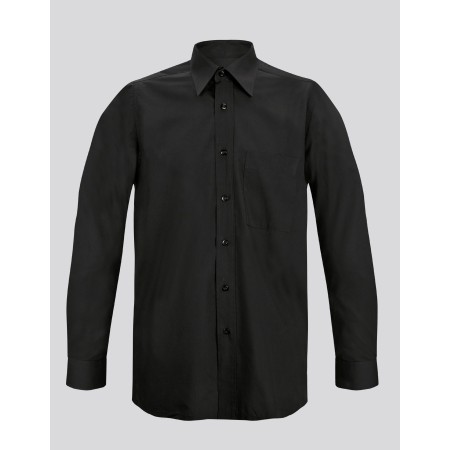 Camicia uomo per ristorazione manica lunga nera tg.XL