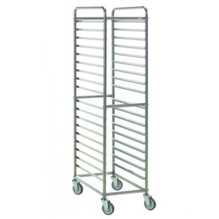 Carrello per 18 teglie GN 1/1 H65 in Acciaio inox di Gimetal - DAC