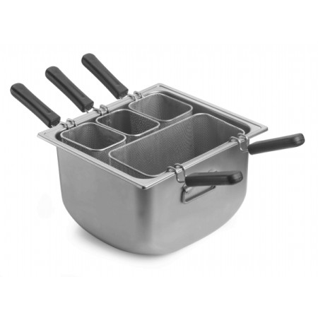 Cuocipasta per induzione 4 Settori Pintinox | Acciaio Inox