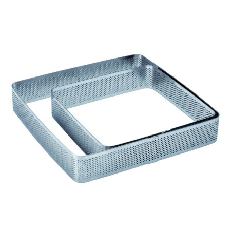 Fascia inox microforata quadrata cm.19 - 3,5h - Pavoni Italia