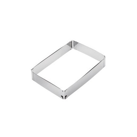 Fascia rettangolare regolabile inox