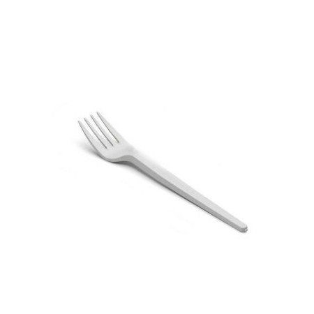 Forchette bianche riutilizzabili 100 pz Monouso - DAC Forniture