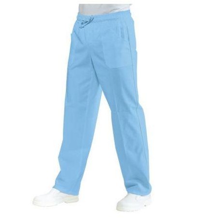 Pantalone celeste con elastico tg. S Isacco