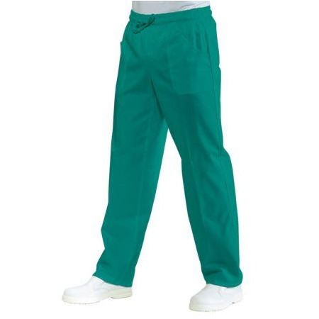 Pantalone verde chirurgia con elastico tg. S Isacco