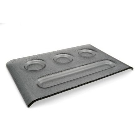 Piatto 4 Scomparti Vetro 36x22 cm | DAC Forniture