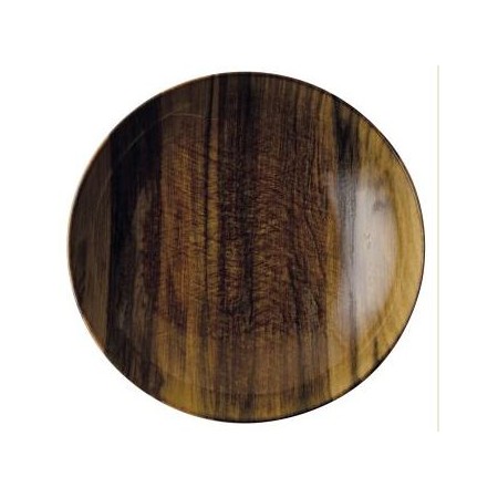 Piatto Fondo Cm 22 Wood Essence Porcellana