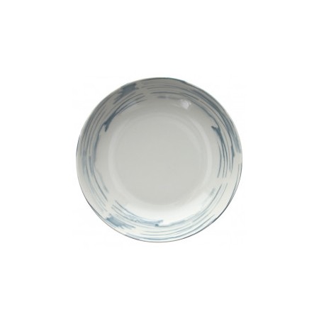 Piatto fondo cm.21 maiolica grigio Linea Seaside Tognana