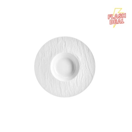 Piatto fondo degustazione cm.30 bianco Wall- Fade