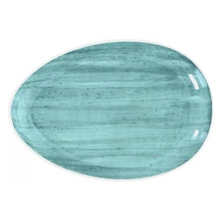 Piatto ovale piano cm 36 B-Rush Blu