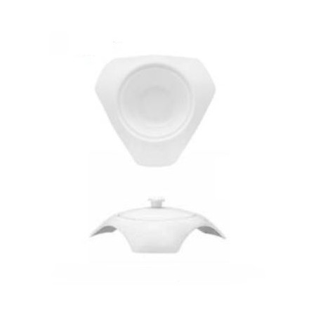 Piatto Pastabowl Triangolare 18x18 cm con Cloche | DAC Forniture