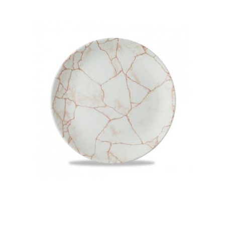 Piatto piano cm.21,7 Kintsugi Coral Churchill