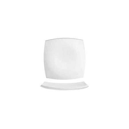 Piatto Piano Quadrato Delice 26x26 cm Bianco | DAC Forniture