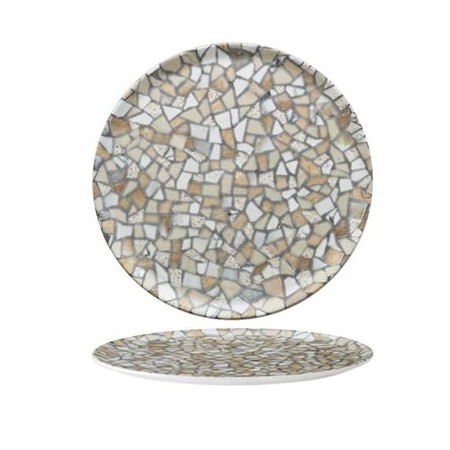 Piatto Pizza Riga Trencadis cm 33 | DAC Forniture