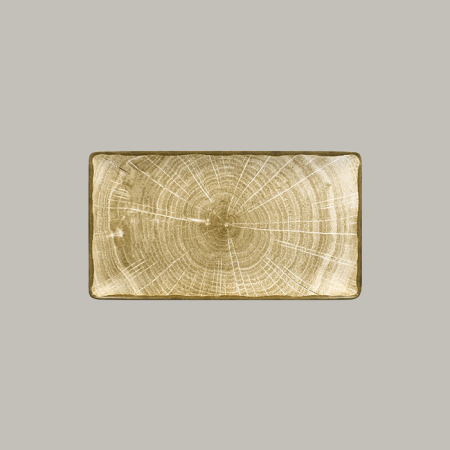 Piatto rett. 33,5x18 cm linea woodart- Rak Porcelain