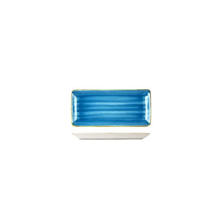 Piatto Rettangolare Java Aqua Blu 34x16 cm – Eleganza Moderna