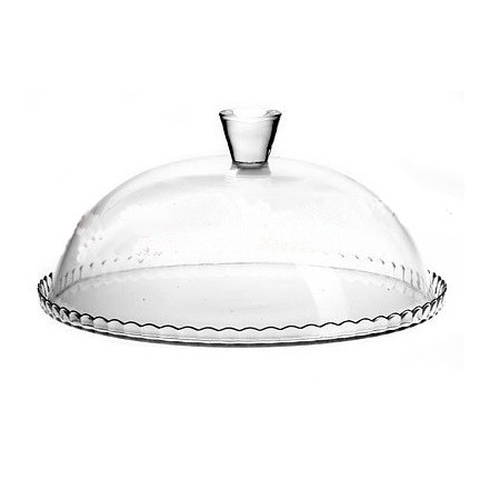 Piatto Torta in Vetro con Campana 32 cm per Dolci ed Esposizione