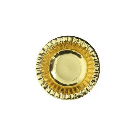 Scodella monouso color oro 6 pezzi diam.16