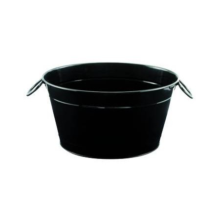 Secchiello party metallo verniciato nero 40x28x22 - DAC Forniture