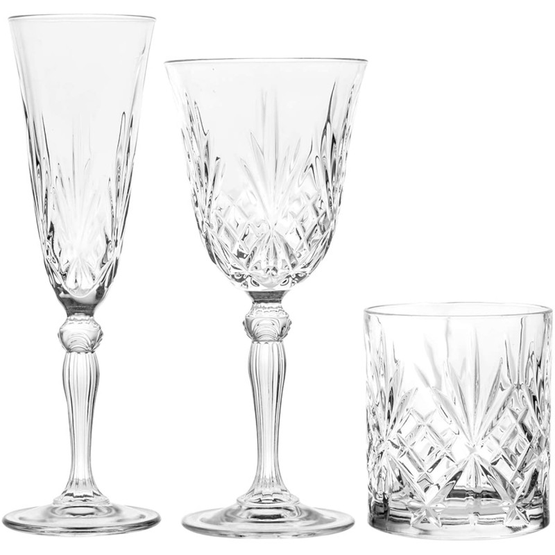 Servizio Calici e Bicchieri Melodia RCR – Made in Italy