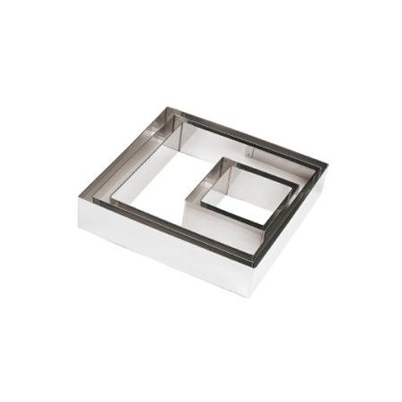 Tagliapasta quadrato inox mm.200x200x45h. Pasticceria