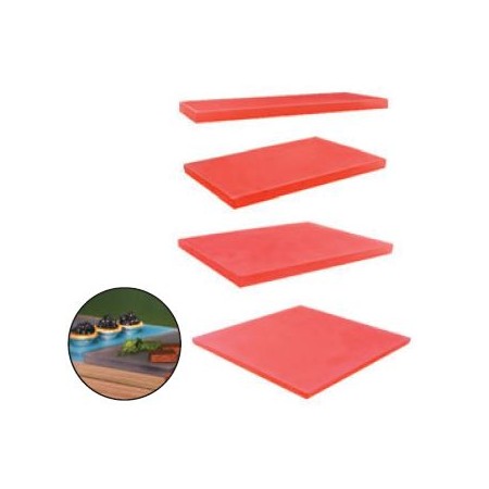 Tagliere Crystal pastry tray piano rosso cm 30x15