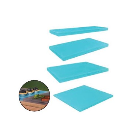 Tagliere Crystal pastry tray piano turchese cm 30x10