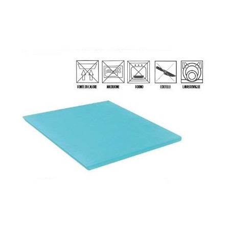 Tagliere Crystal pastry tray piano turchese cm.30x30