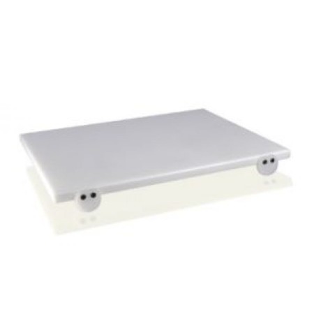 Tagliere polietilene Bianco con fermi cm. 40x30x2