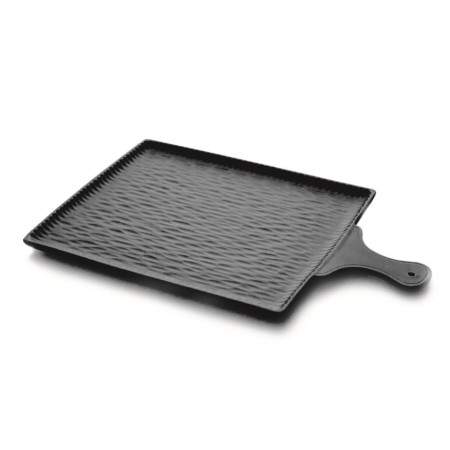 Tagliere rett. 39x25 cm nero Mythos Skin- Fade