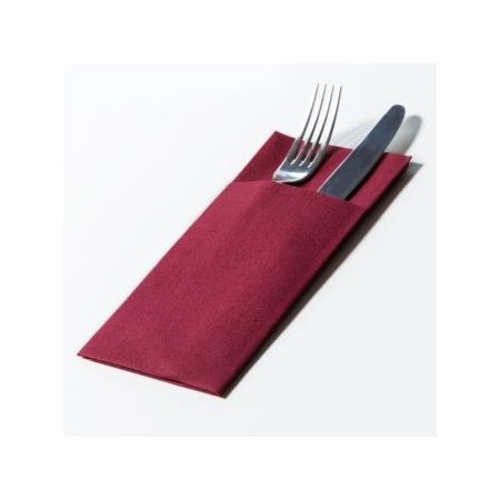 Tovagliolo Portaposate 40x40 cm Light Bordeaux – 25 Pezzi | Pocket