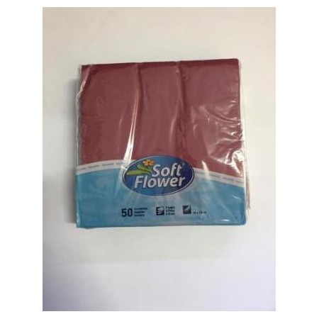 Tovaglioli Bordeaux 2 Veli – 50 pz in Offerta!