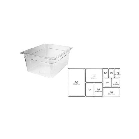 Vasca GN 1/2 h.20cm 32,5x26,5 cm policarbonato- Cambro