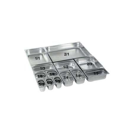 Vasca inox GN 1/3 h.20cm 32,5x17,6 cm
