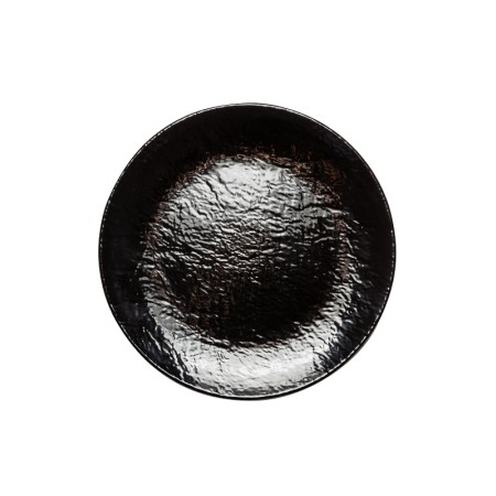 Vassoio melamina tondo cm. 45x4,5 Stone age nero