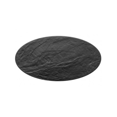 Vassoio ovale effetto pietra cm.33x17 nero in OFFERTA!