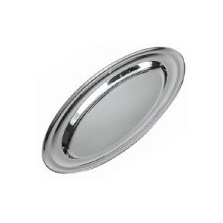 Vassoio ovale portata inox cm.45