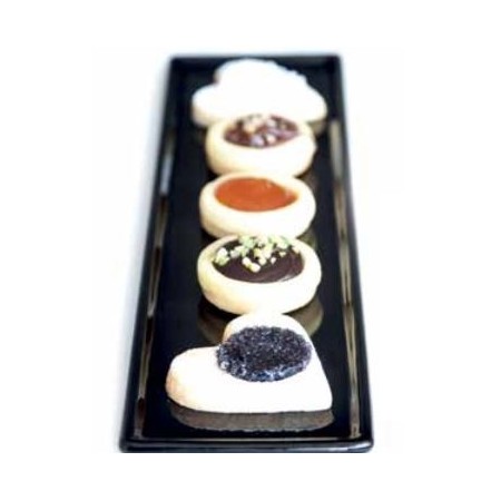 Vassoio Rettangolare in Ceramica Nera 27x8 cm – Elegante e Moderno