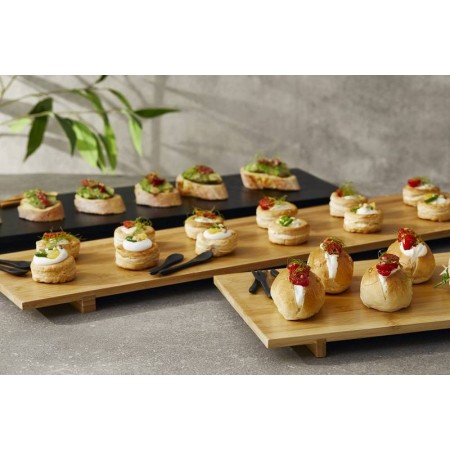 Vassoio Sushi bamboo nero cm 50x23x2,5 | DAC Forniture