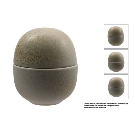 Coppetta uovo con coperchio cm 12,5 h. 14 - Antiqua | DAC Forniture
