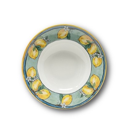 Piatto Napoli Pasta Bowl Liscio 26,5 cm. Lemon Saturnia