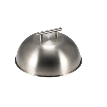 Cupola/cloche per cottura hamburger in acciaio inox 18/10 Ø cm 25