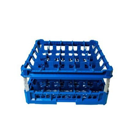 Cesta per bicchieri 25 scomp. blu