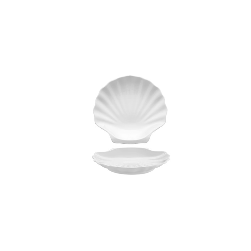 Conchiglia melamina bianca 33x31 cm