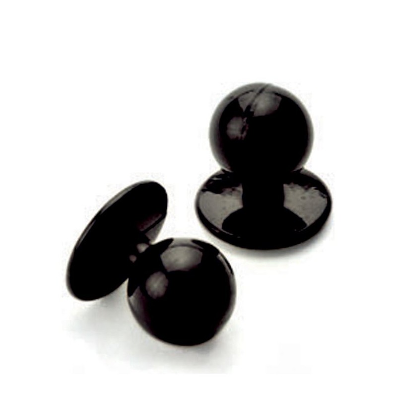 Confezione bottoni neri 10 pz Isacco