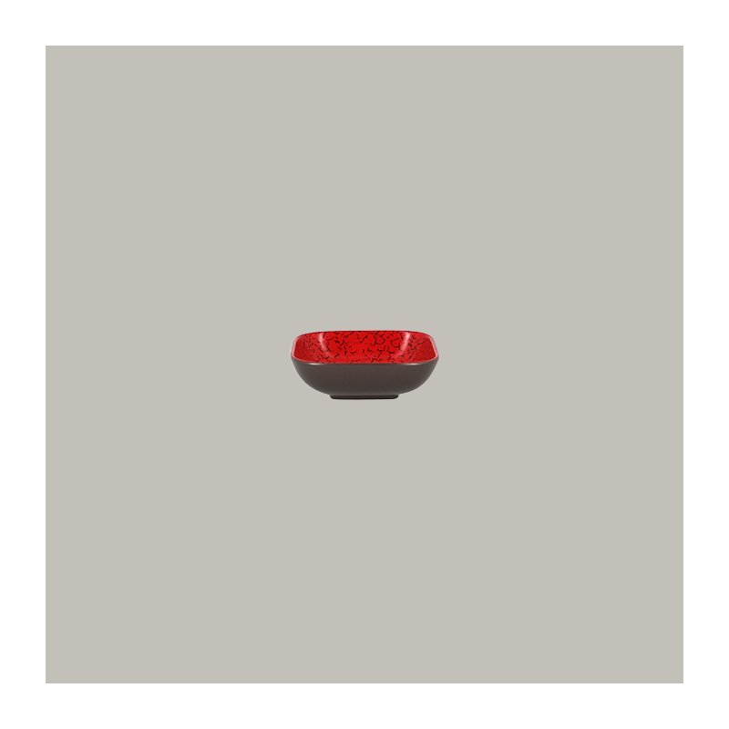 Coppetta quadrata rossa cm.11 Ruby - Rak Porcelain